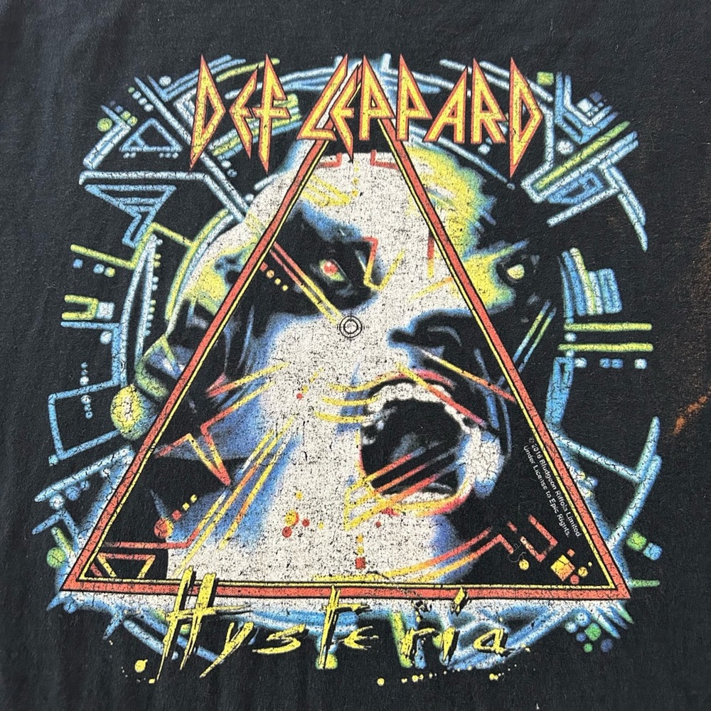2010s Def Leppard Hysteria Album Graphic Band Tee Unisex Glam Metal Rock… - Picture 6 of 12